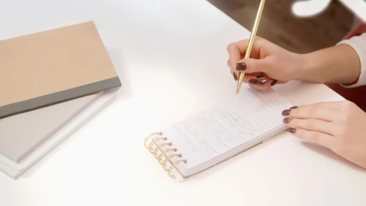notebook writing
