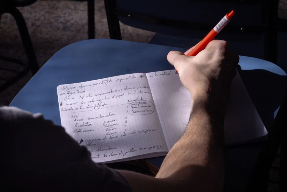 notebook writing