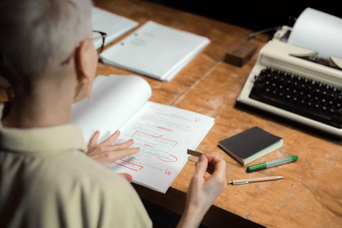 editing manuscript